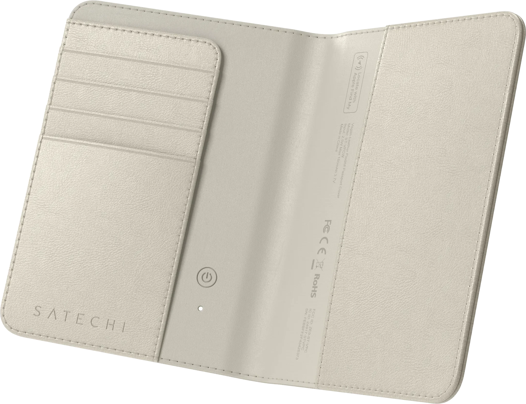Аксессуар SATECHI Vegan-Leather FindAll Passport Cover (Sand) — 3