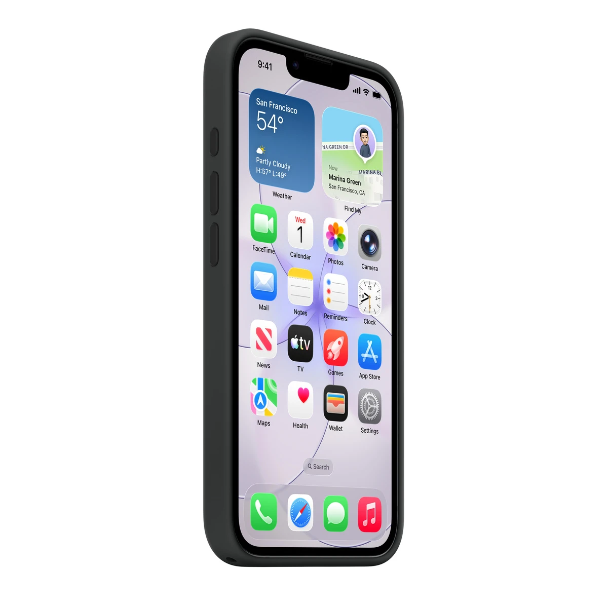 Чехол iPhone 17e Silicone Case with MagSafe - Black,Model A3646 — 3