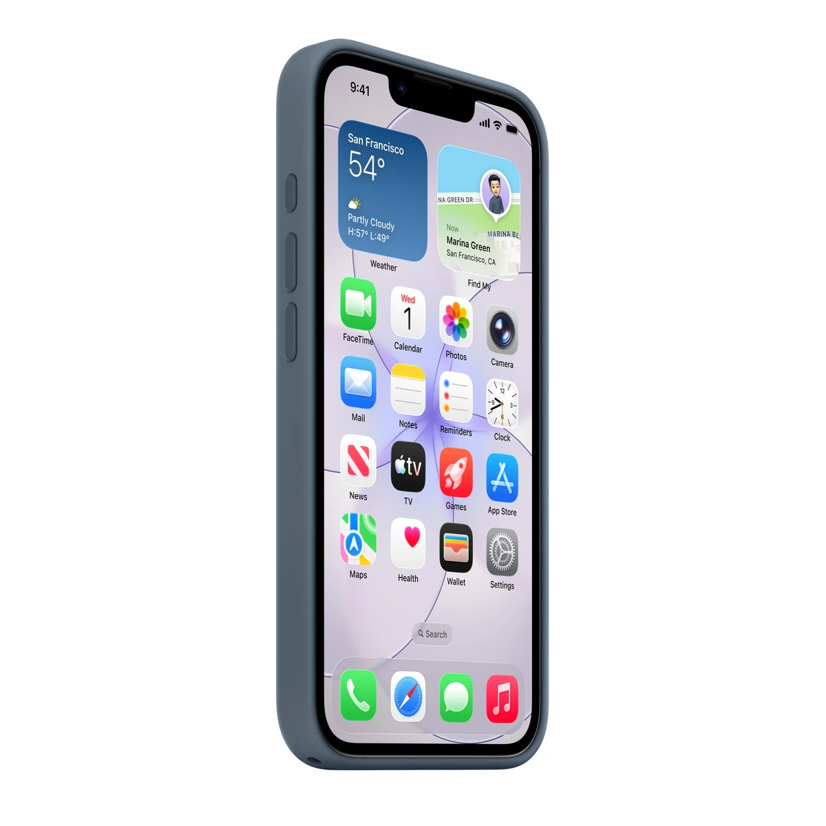Чехол iPhone 17e Silicone Case with MagSafe - Anchor Blue,Model A3646