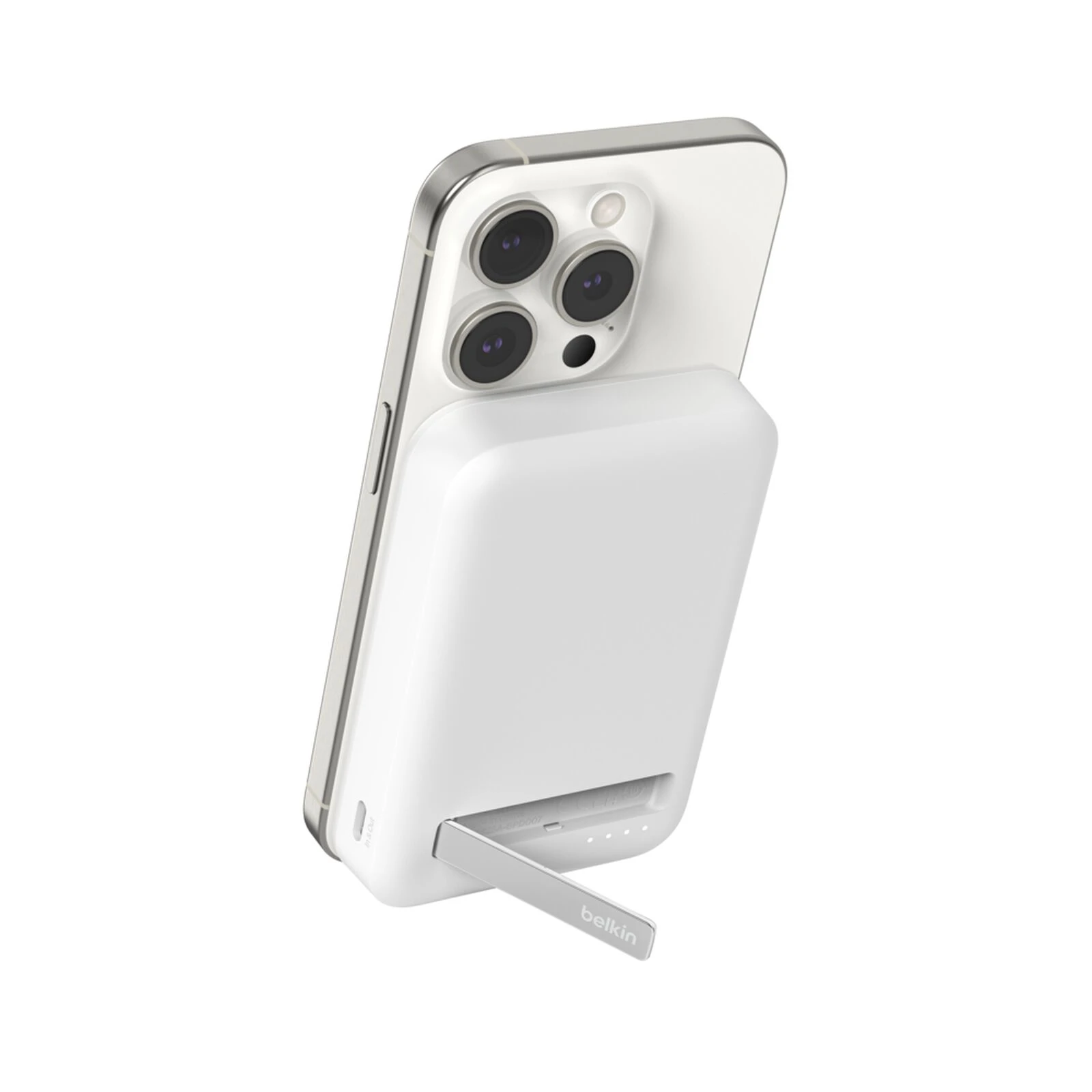 Внешний аккумулятор BELKIN 8k Qi2 MagSafe Compatible Powerbank with Kickstand, White