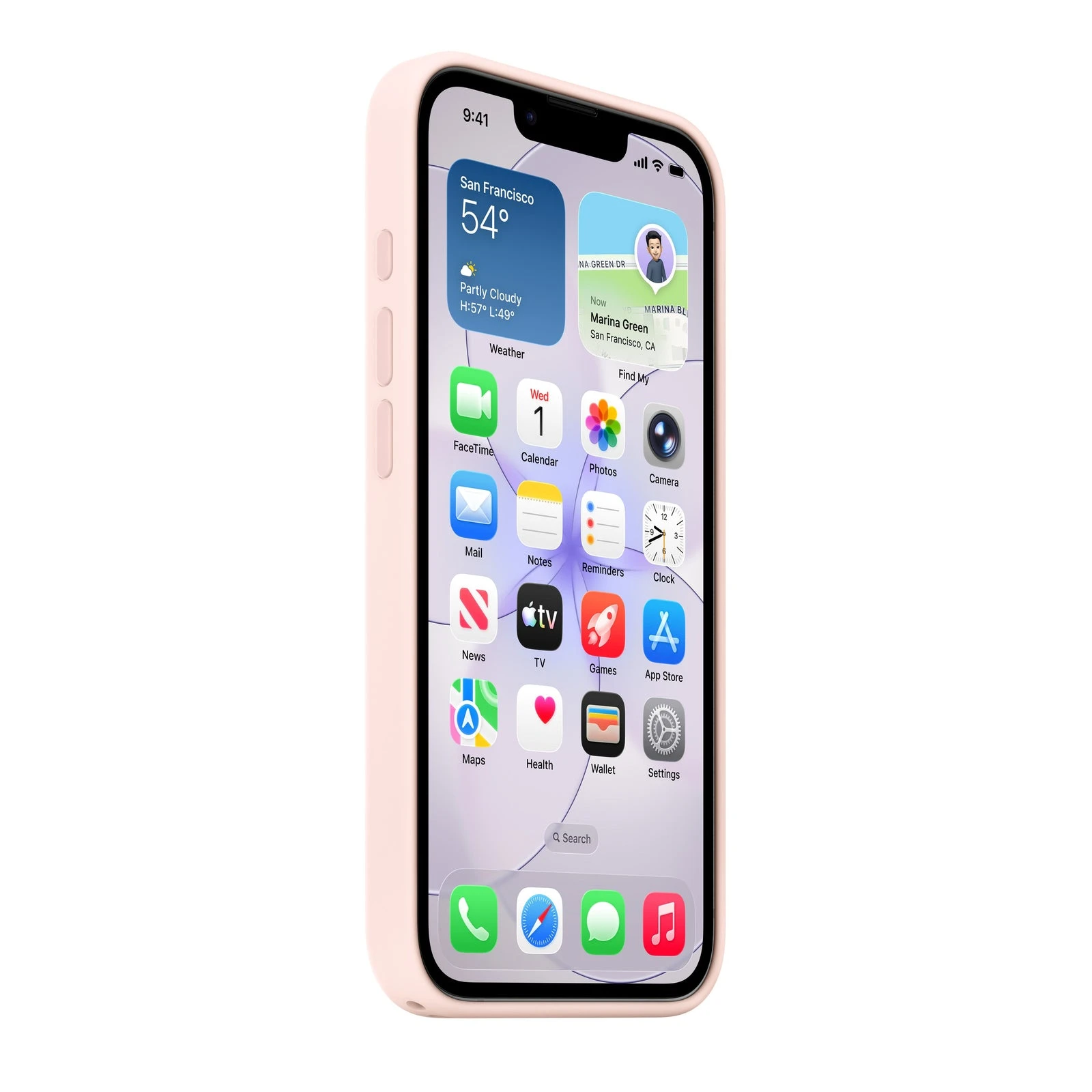 Чехол iPhone 17e Silicone Case with MagSafe - Soft Pink,Model A3646 — 2