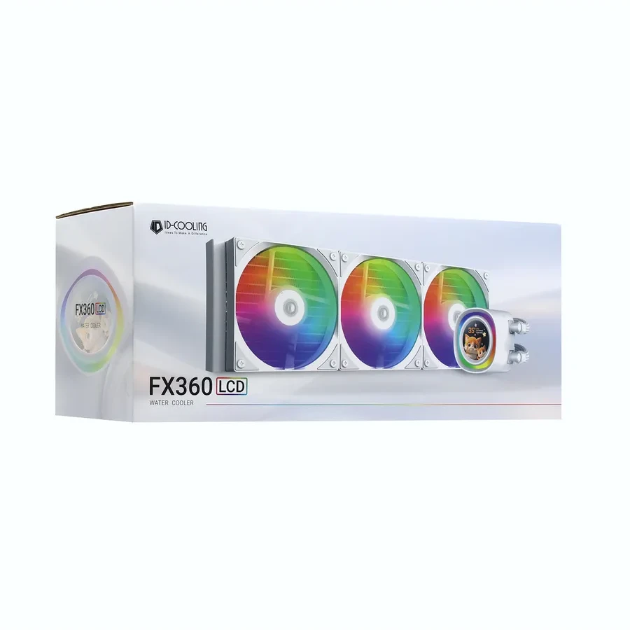 Жидкостное охлаждение ID-COOLING FX360 LCD WHITE, 360mm — 4