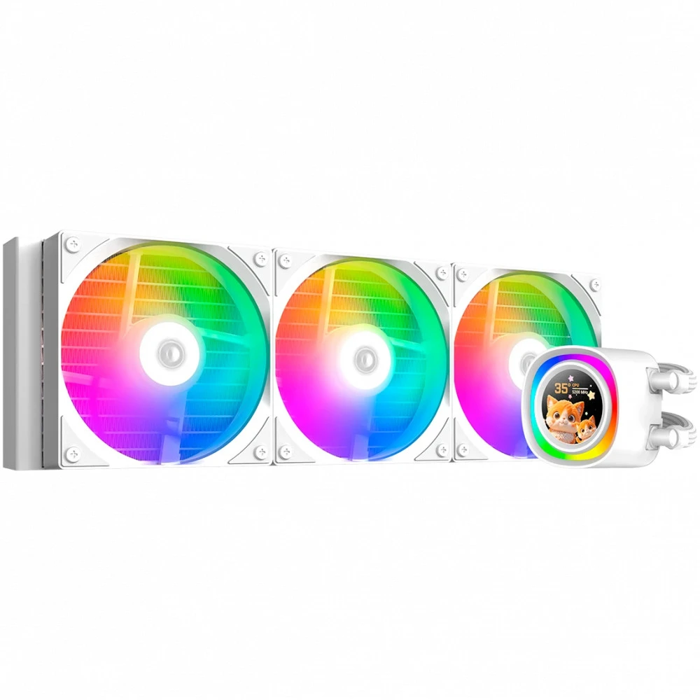 Жидкостное охлаждение ID-COOLING FX360 LCD WHITE, 360mm — 5