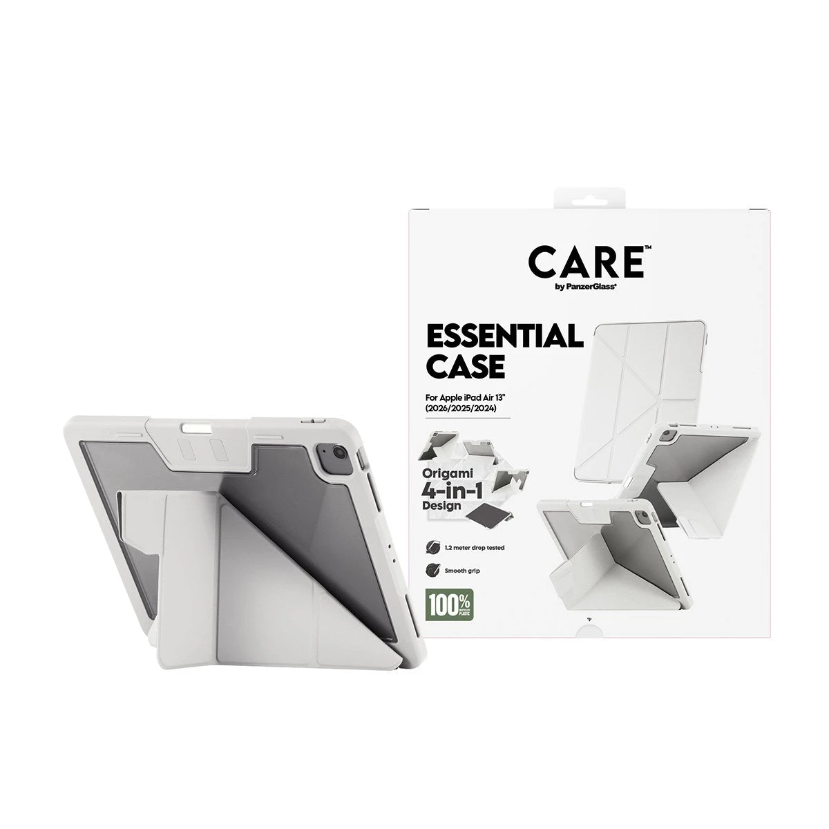 Аксессуар CARE by PanzerGlass Essential Case Light Grey iPad Air 13" (2024-2026), Pro 13" (2024-2025) — 2