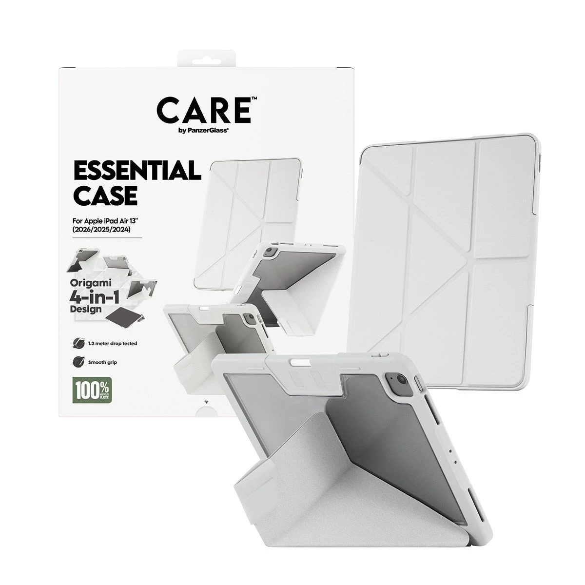 Аксессуар CARE by PanzerGlass Essential Case Light Grey iPad Air 13" (2024-2026), Pro 13" (2024-2025) — 5