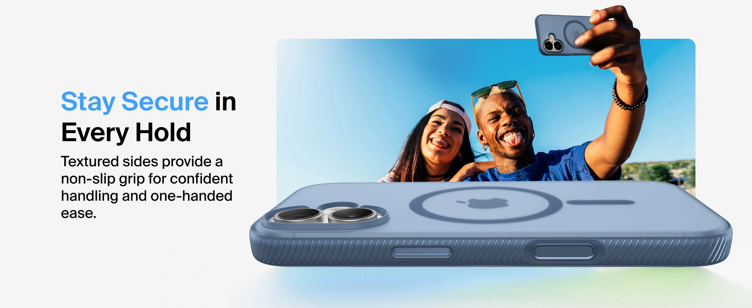 Чехол BELKIN Magnetic Protective Grip Case - iPhone 17 - Navy