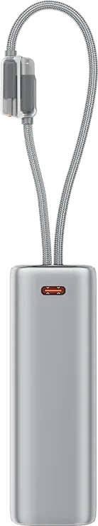 Внешний аккумулятор ttec ReCharger Pro Max TFT 20.000mAh PD 45W Powerbank with Built-in USB-C & Lightning Cable — 3