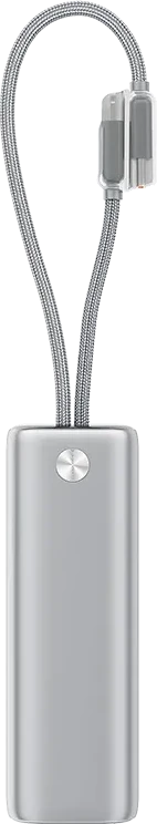 Внешний аккумулятор ttec ReCharger Pro Max TFT 20.000mAh PD 45W Powerbank with Built-in USB-C & Lightning Cable — 4
