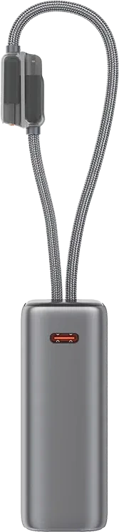 Внешний аккумулятор ttec ReCharger Pro TFT 10,000mAh PD 20W Power Bank with Built-in USB-C & Lightning Cable — 3