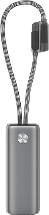 Внешний аккумулятор ttec ReCharger Pro TFT 10,000mAh PD 20W Power Bank with Built-in USB-C & Lightning Cable — 4