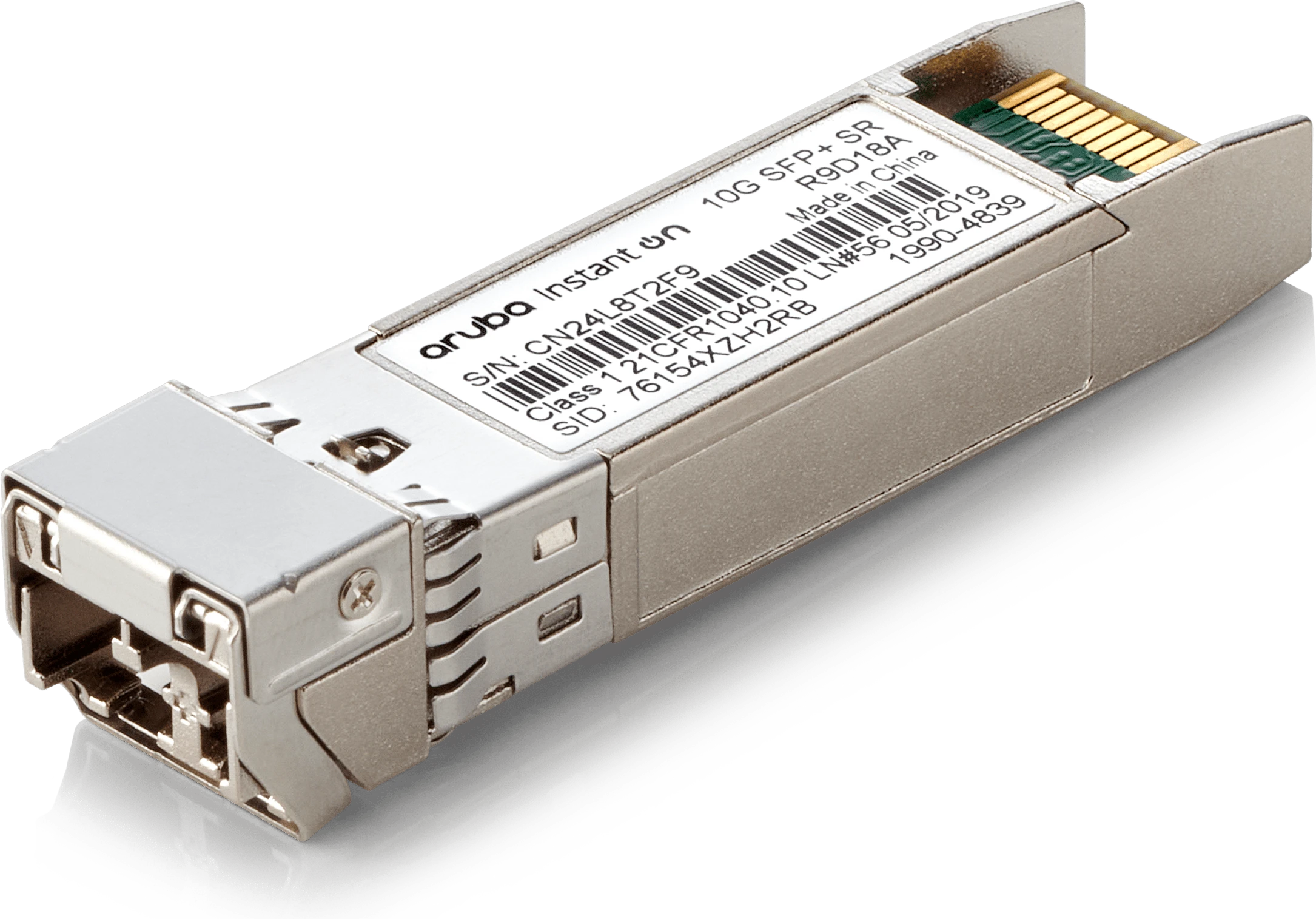 Трансивер HPE Aruba Instant On 10G SFP+ LC SR 300m OM3 MMF Transceiver (R9D18A)
