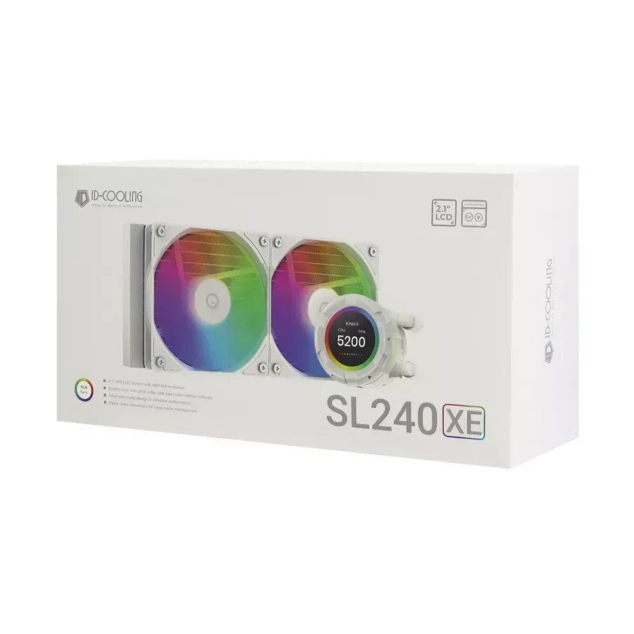 Водяное охлаждение ID-COOLING SL240 XE, белый, 240мм — 4