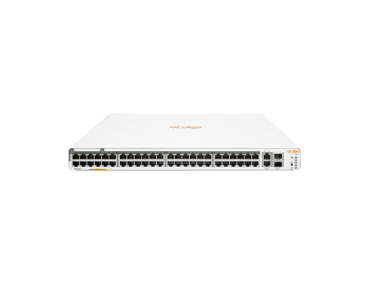 Коммутатор HPE Aruba Instant On 1960 48G 40p Class4 8p Class6 PoE 2XGT 2SFP+ 600W Switch (JL809A#ABB)
