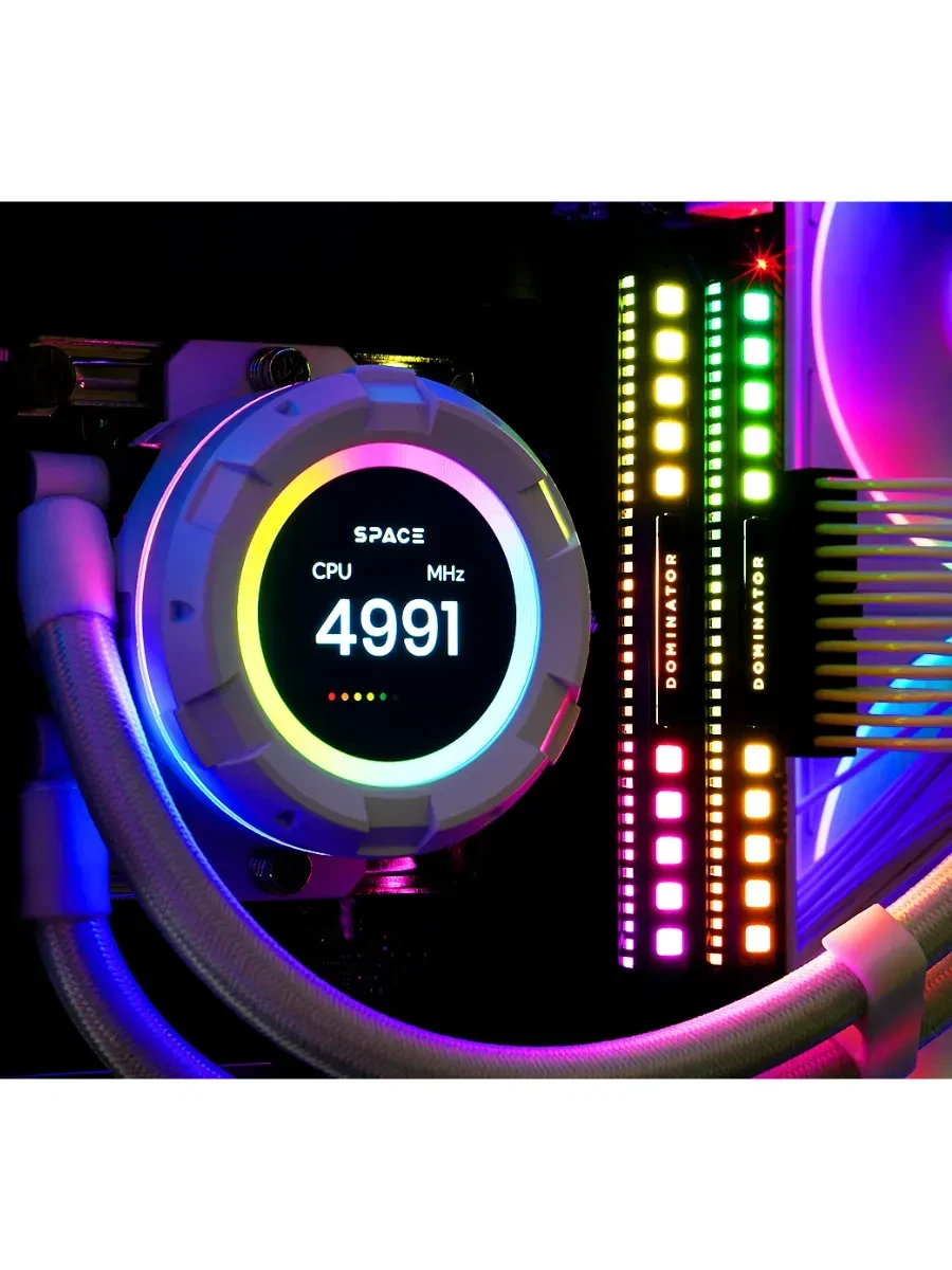 Водяное охлаждение ID-COOLING SL360, белый, 360мм — 5
