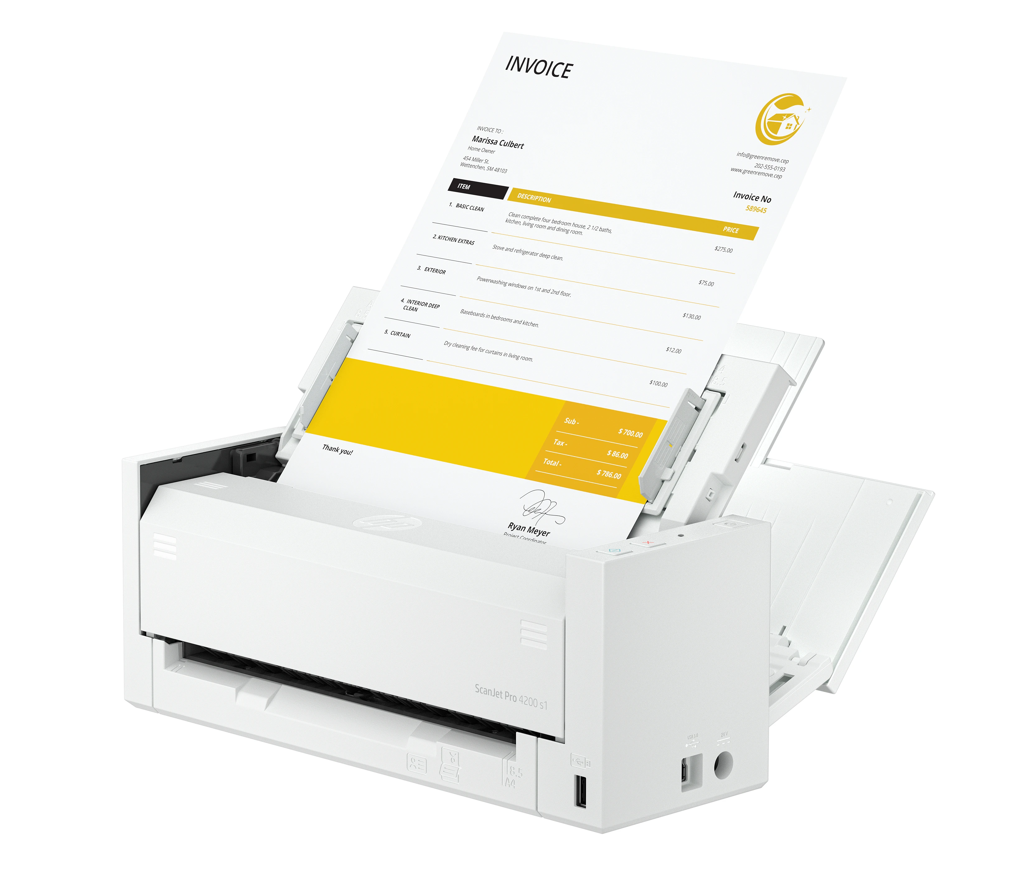 Сканер HP Europe ScanJet Pro 4200 s1 +АПД (8Q4W2A#B19) — 5