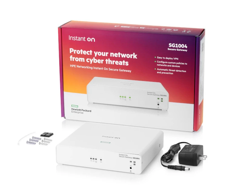 Шлюз HPE Networking Instant On Secure Gateway 4-port Gigabit SG1004 EU en (S0G33A#ABB)