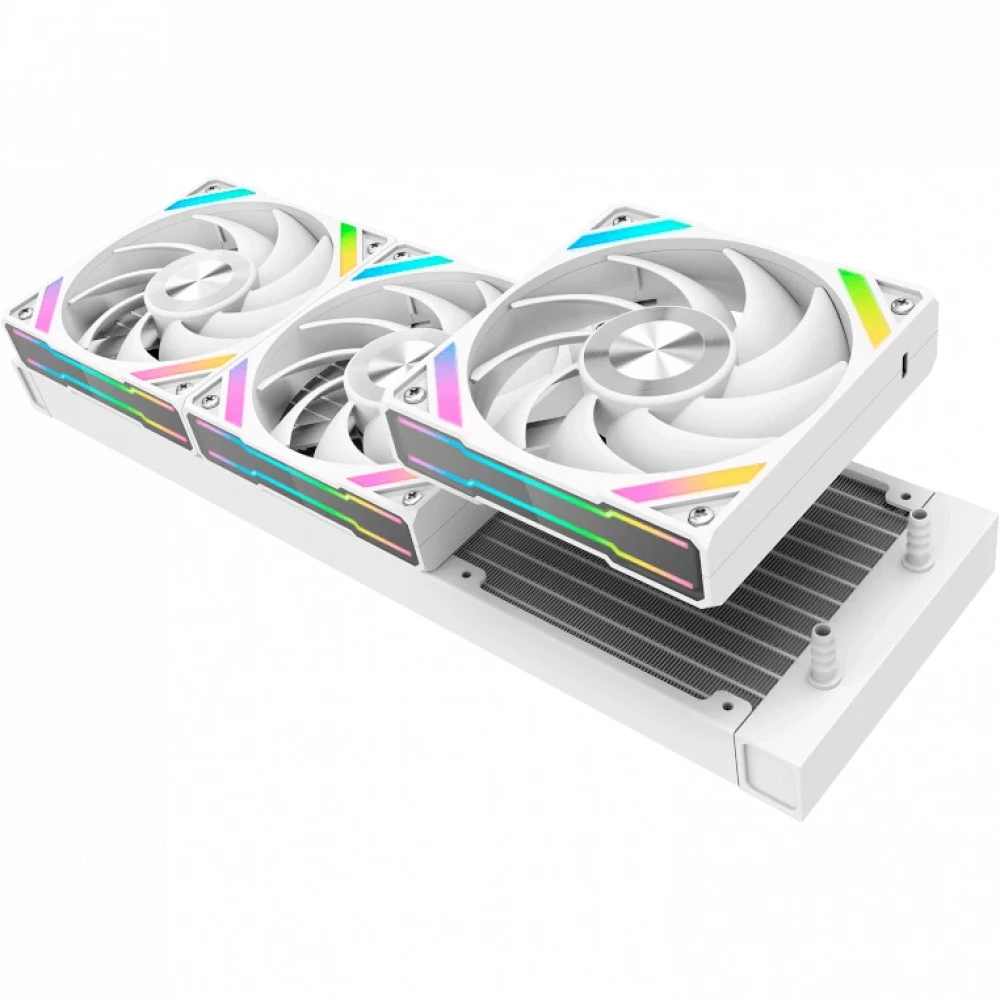 Система жидкостного охлаждения Water Cooler Sama Q60 , for Socket 1851/1700/1200/115x/AMD, 83 CFM, 34.8 dBA, White — 5