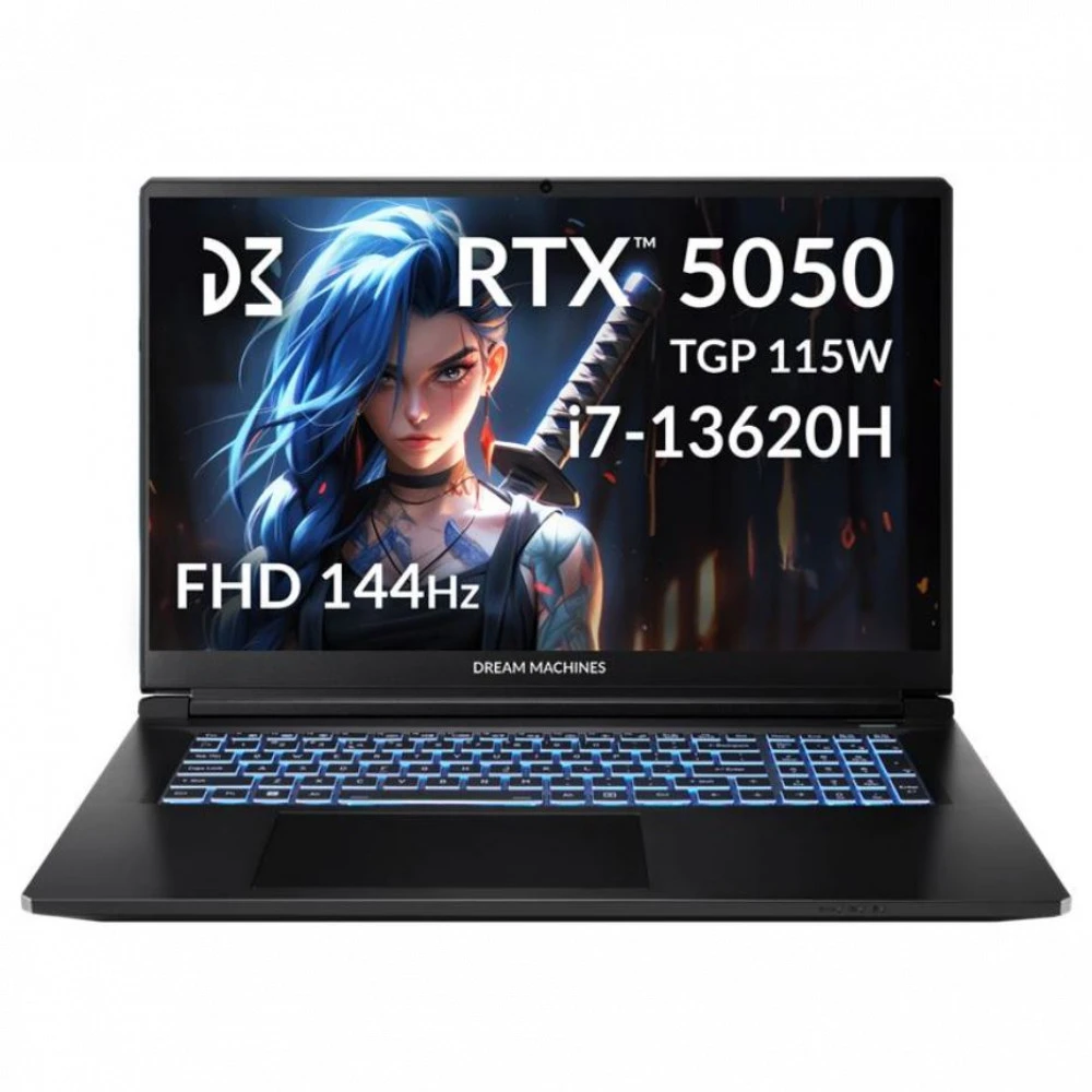 Ноутбук Dream Machines RG5050-17KZ27 / V270RNM (RG5050-17KZ27), Intel Core i7-13620H, 32 ГБ, 1024 ГБ, 17.3" — 2