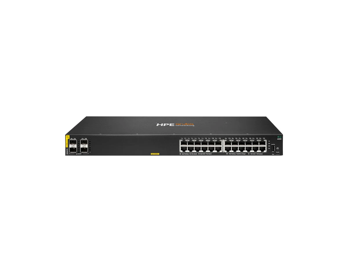 Коммутатор HPE HPE Aruba Networking 6000 24G Class4 PoE 4SFP 370W Switch (R8N87B#ABB)