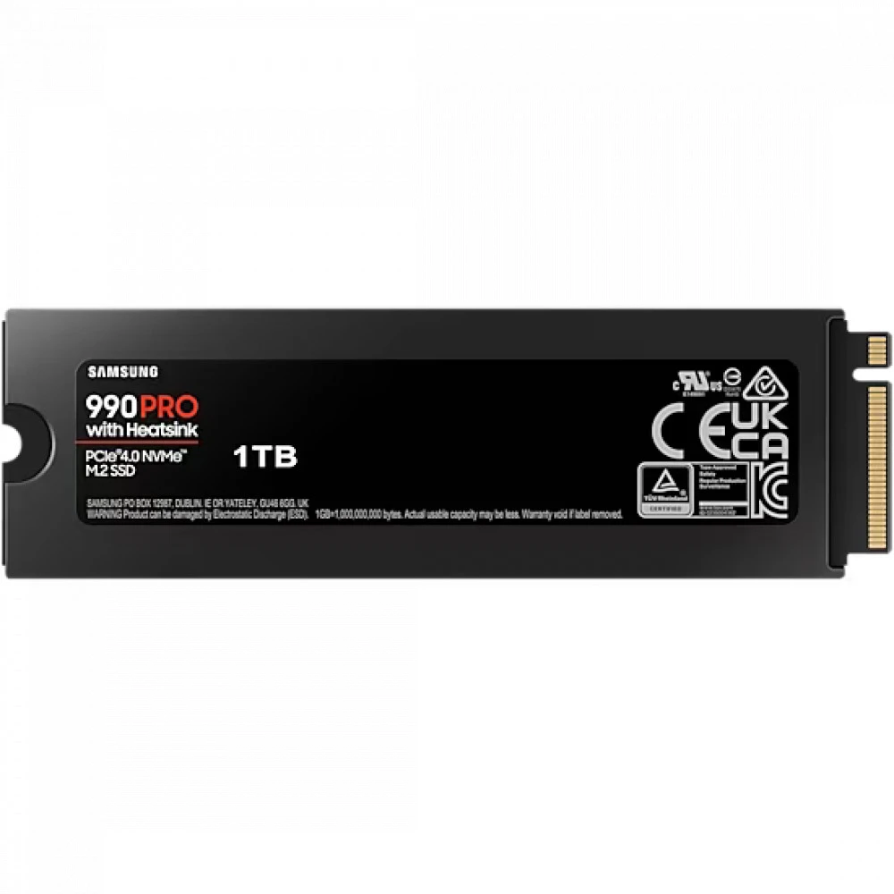 Твердотельный накопитель 1000Gb SSD Samsung 990 PRO M.2 PCIe 4.0HS R7450Mb/s W6900MB/s MZ-V9P1T0GW — 2