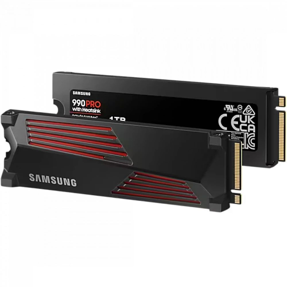 Твердотельный накопитель 1000Gb SSD Samsung 990 PRO M.2 PCIe 4.0HS R7450Mb/s W6900MB/s MZ-V9P1T0GW — 3
