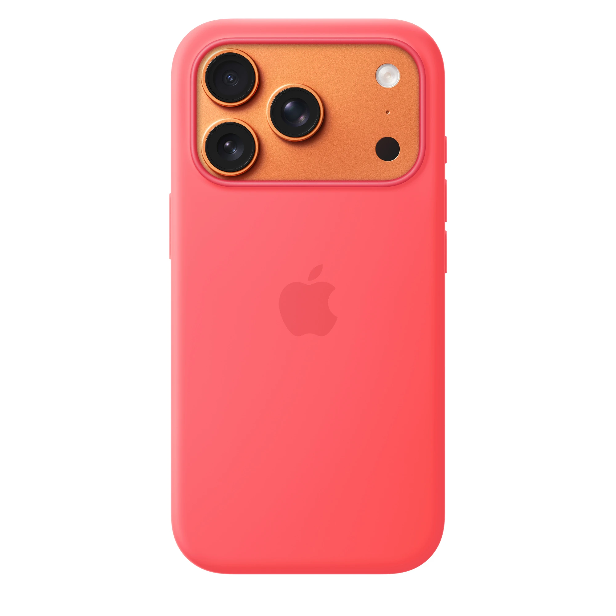 Чехол iPhone 17 Pro Silicone Case with MagSafe - Bright Guava,Model A3559 — 2