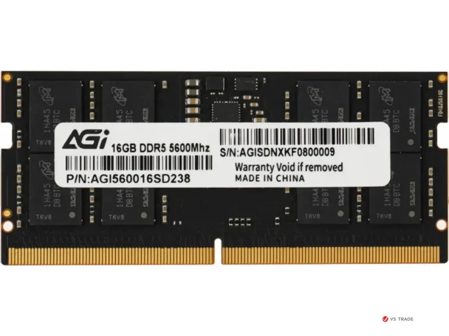 ОЗУ AGI, 16GB SO-DIMM DDR5 5600MHz CL40