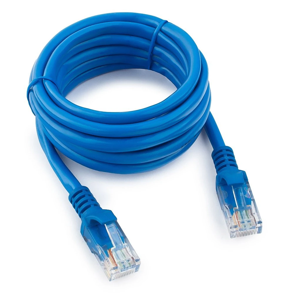 Патч-корд UTP Cablexpert PP12-15M/B кат.5e, 15м, литой, многожильный (синий)