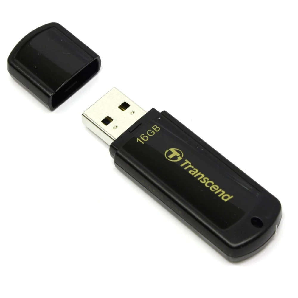 USB Флеш 16GB 2.0 Transcend TS16GJF350 черный