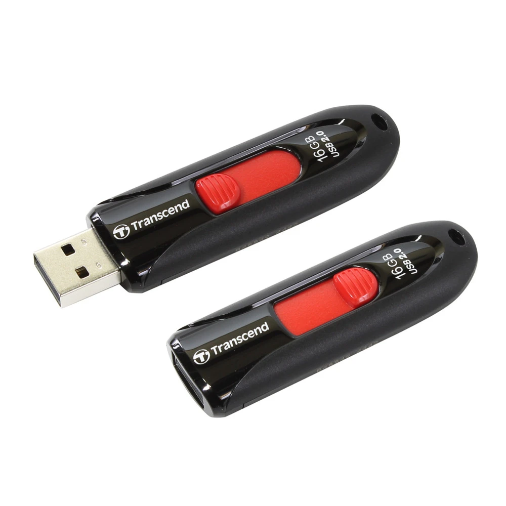 USB Флеш 16GB 2.0 Transcend TS16GJF590K черный