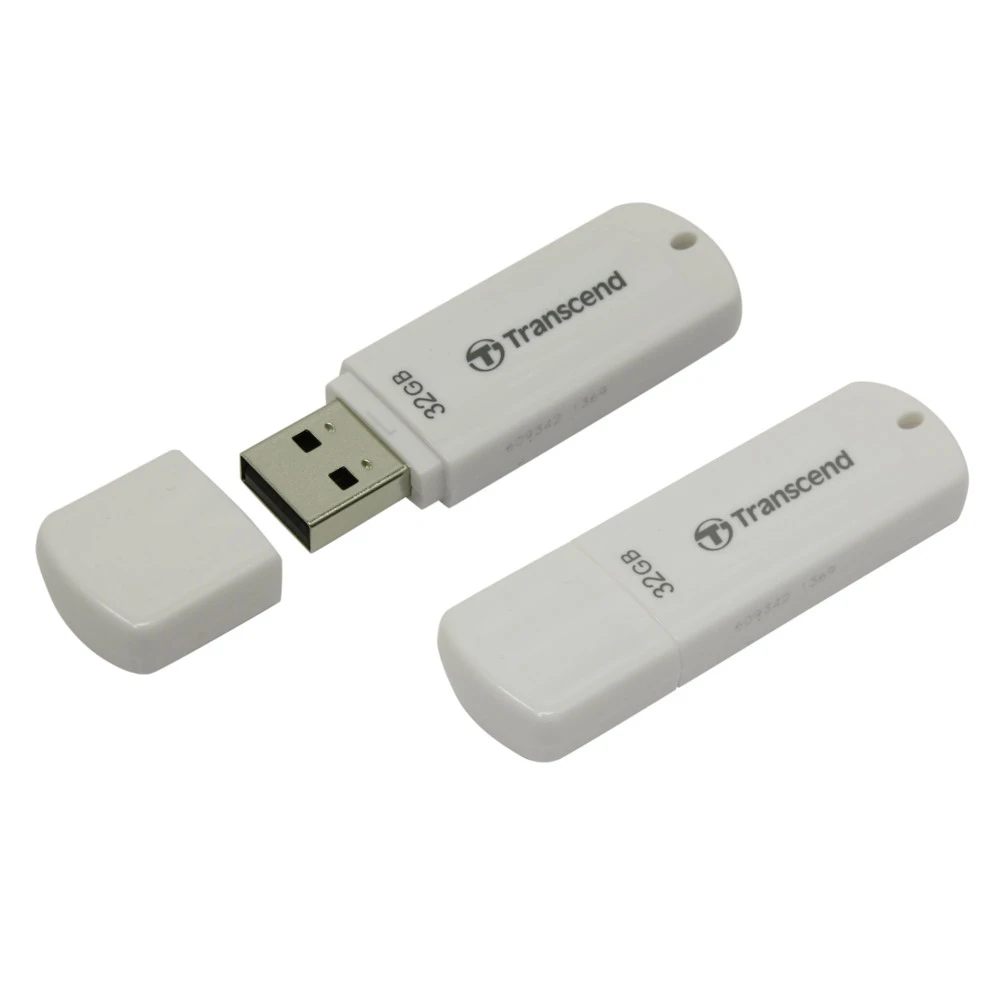 USB Флеш 32GB 2.0 Transcend TS32GJF370 белый