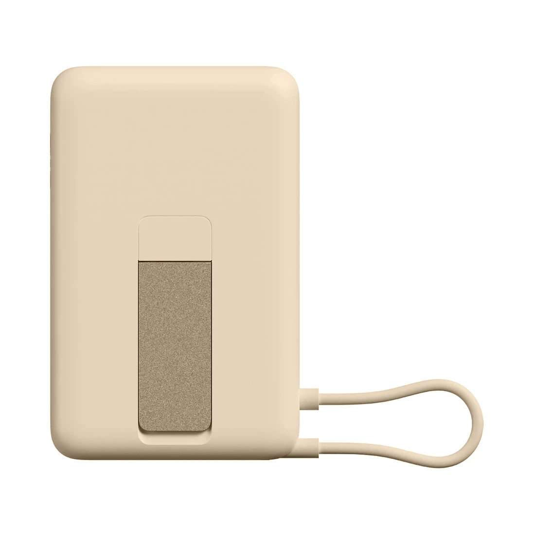 Портативный внешний аккумулятор Xiaomi Magnetic Power Bank 10000 with Built-in Stand Beige — 2