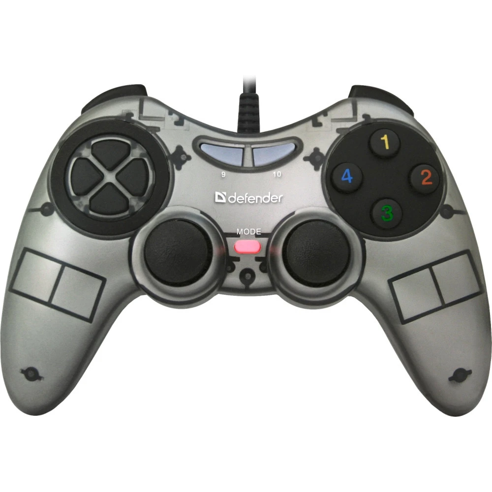 Геймпад проводной Defender Zoom USB Xinput, 10 кнопок, 2 стика