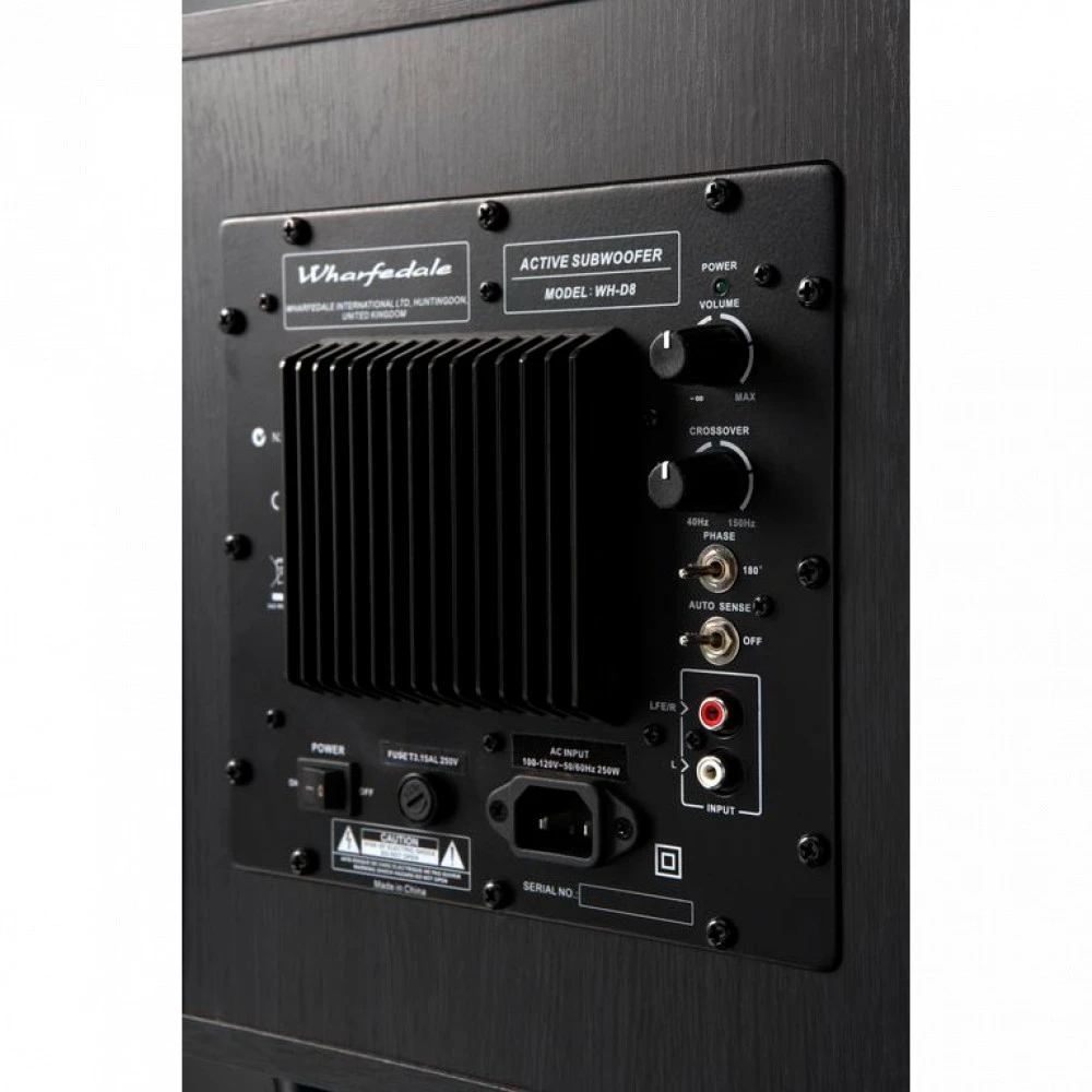 Активный сабвуфер Wharfedale WH-D8 черное дерево — 4