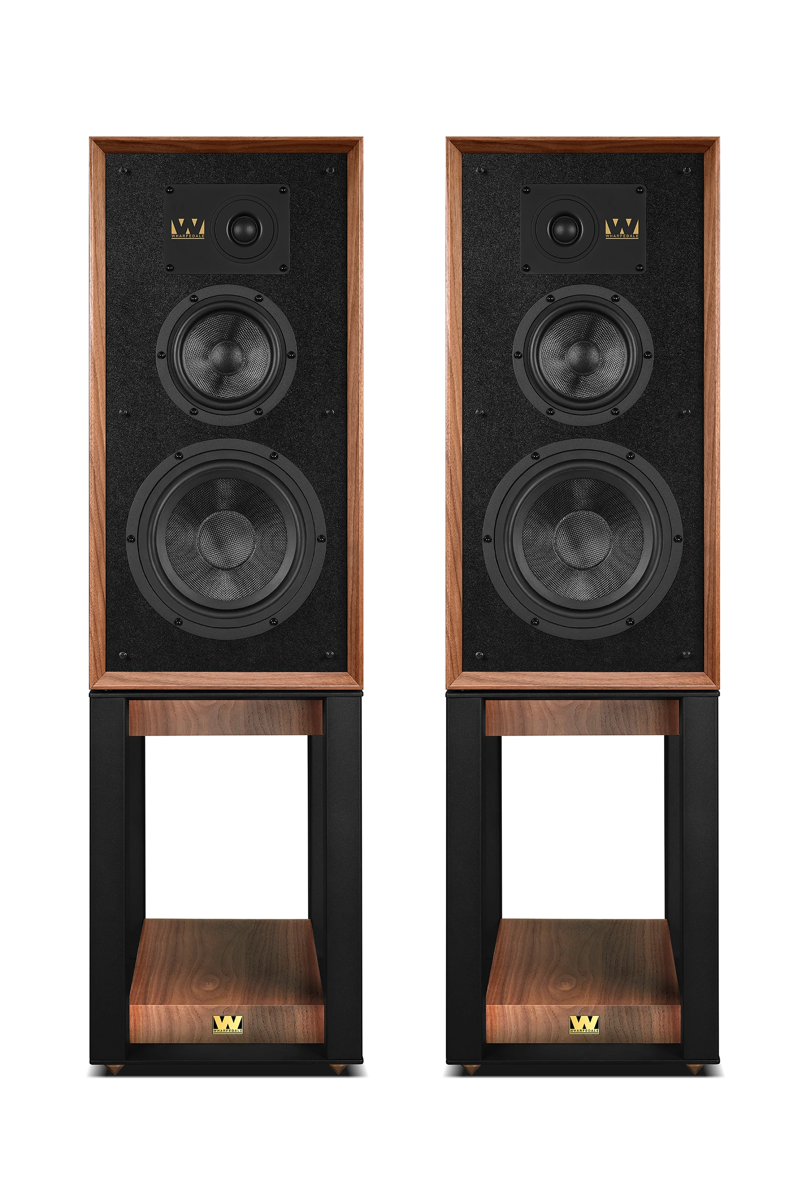 Комплект полочной акустики со стойками Wharfedale Super Linton орех