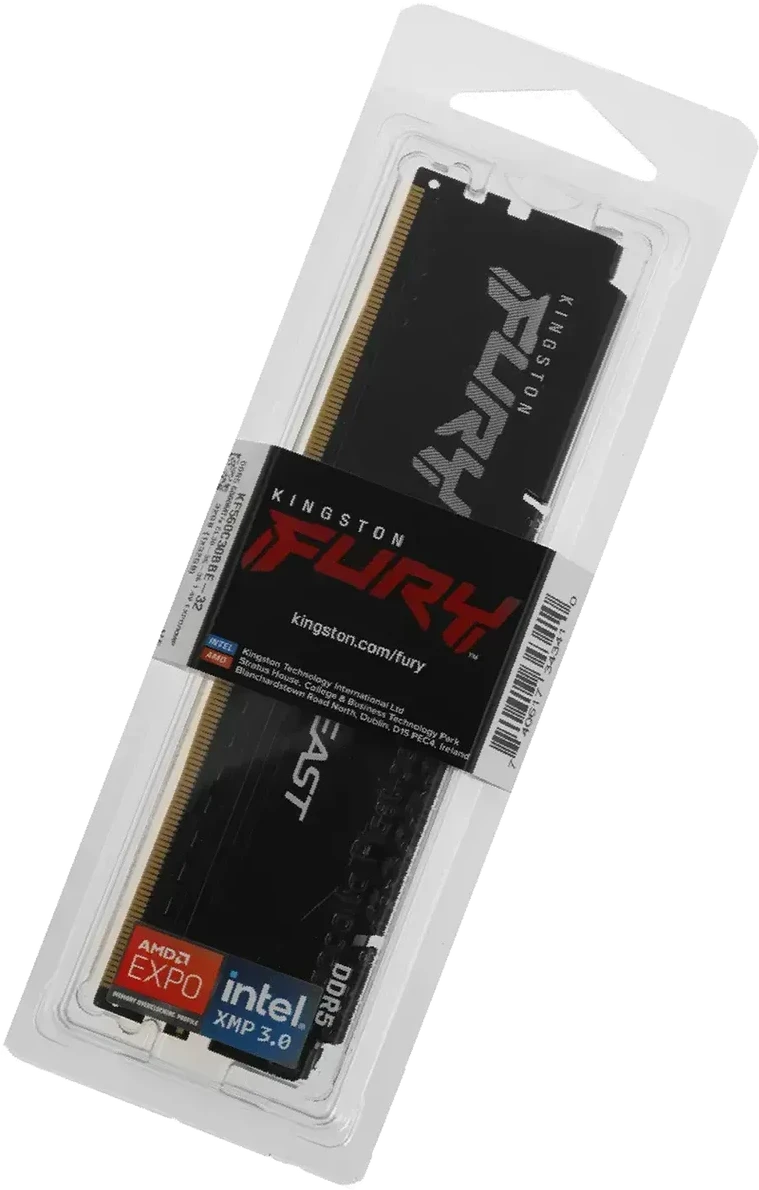 ОЗУ Kingston FURY Beast DDR5 32GB 6000MT/s, черный — 4