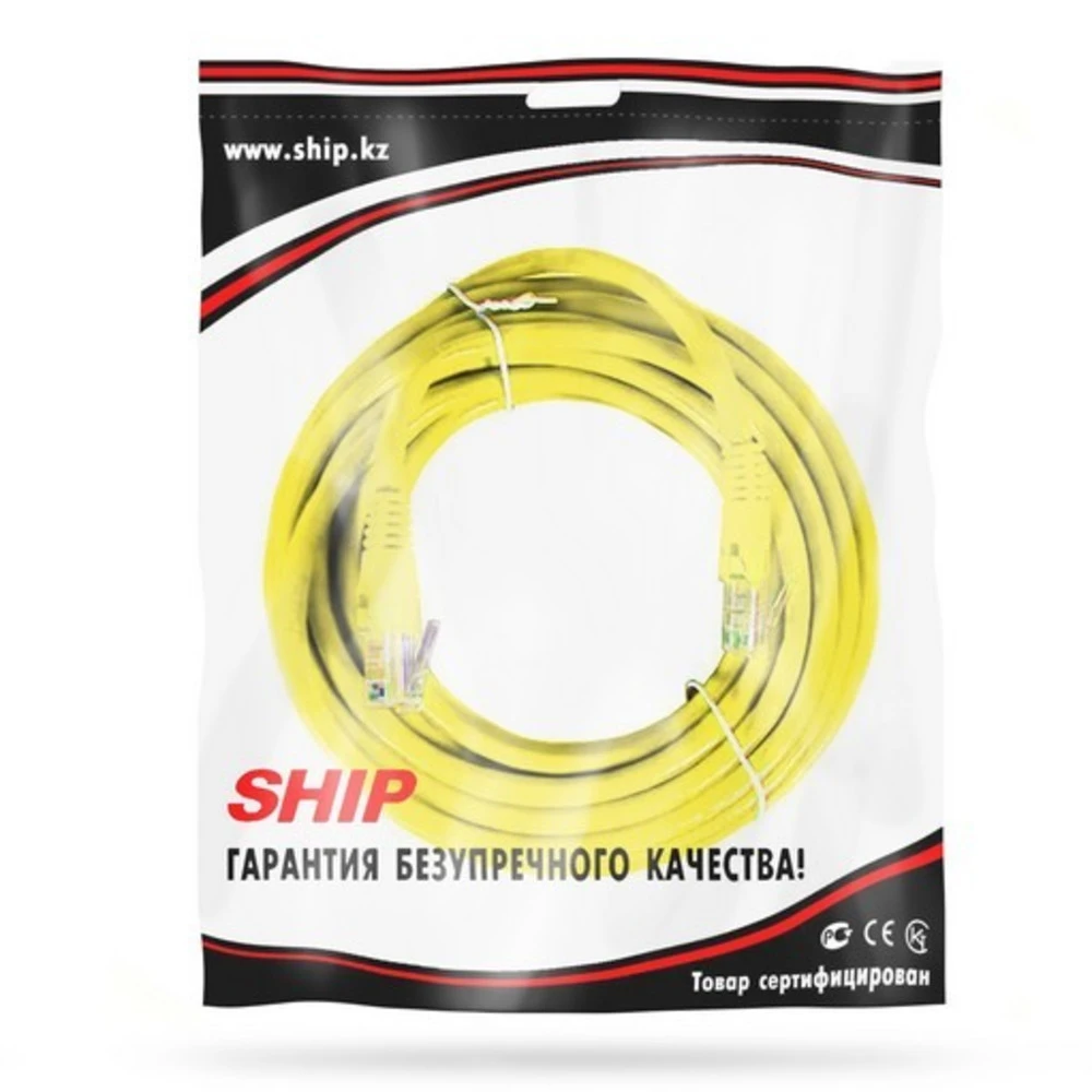 Патч Корд SHIP Cat.5e UTP LSZH RJ-45 7.5 м S3025YL0750-P — 4