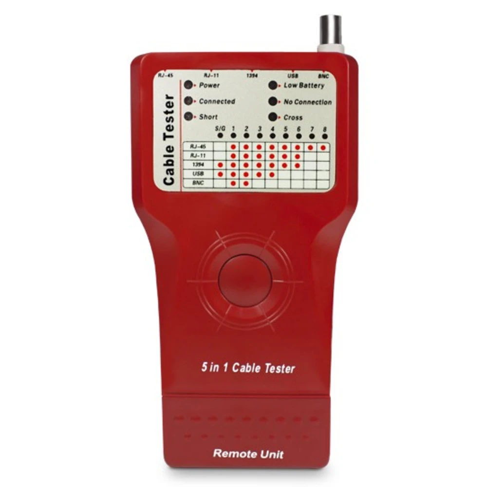 Кабельный тестер Ship G278 Для тестирования BNC RJ-45 RJ-11 USB IEE 1394 Fire Wire