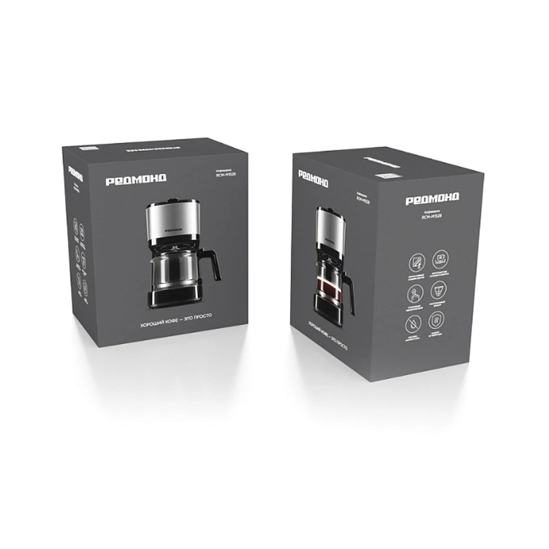 Кофеварка капельная Редмонд RCM-M1528 Черный — 3
