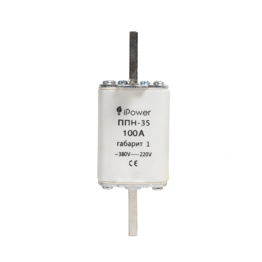 Предохранитель плавкий iPower ППН-35 100А габарит 1 — 2