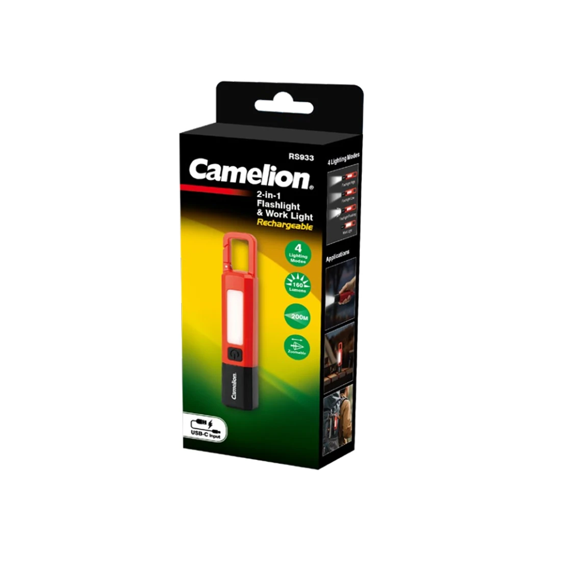 Фонарь перезаряжаемый Camelion RS933 — 3