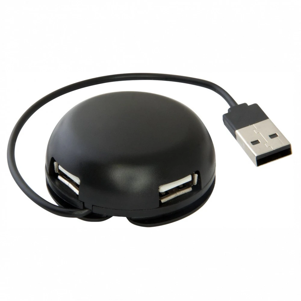 USB-хаб USB HUB 4-port USB 2.0 Defender Quadro Light, Black — 2