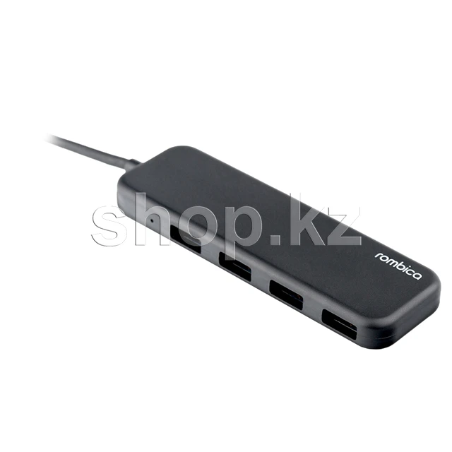USB-хаб USB HUB 4-port USB 3.0 to USB Type-C Rombica TC-00020, Black