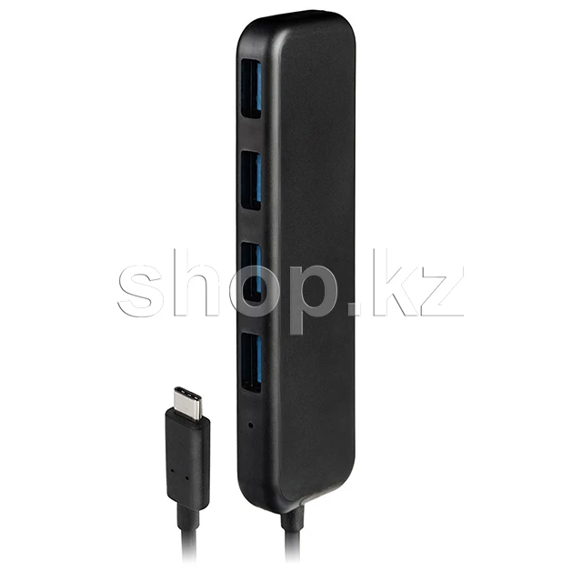 USB-хаб USB HUB 4-port USB 3.0 to USB Type-C Rombica TC-00020, Black — 2