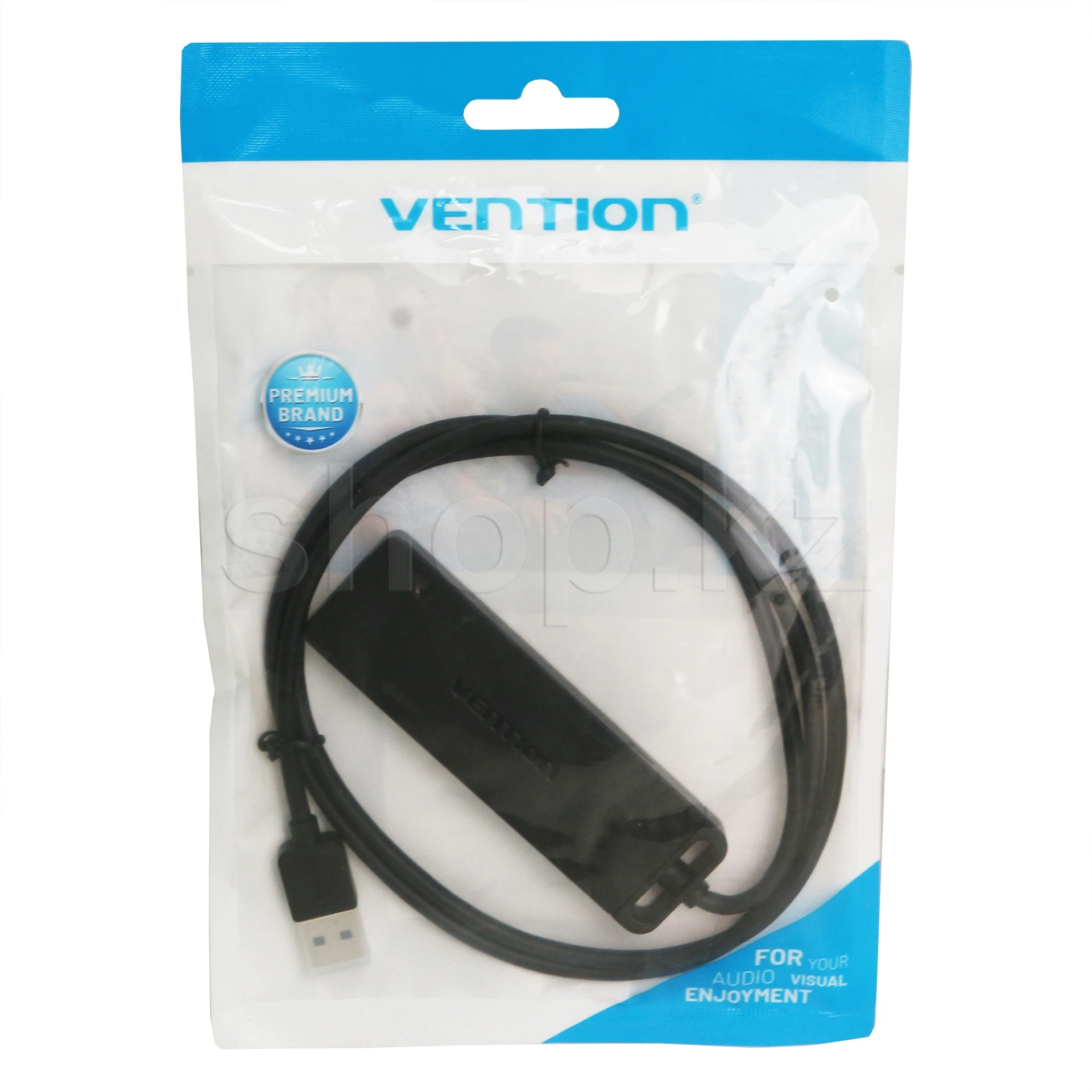 USB-хаб USB HUB 4-port USB 3.0 Vention CHLBF, 4xUSB 3.0, Micro-B, Black, OEM — 5
