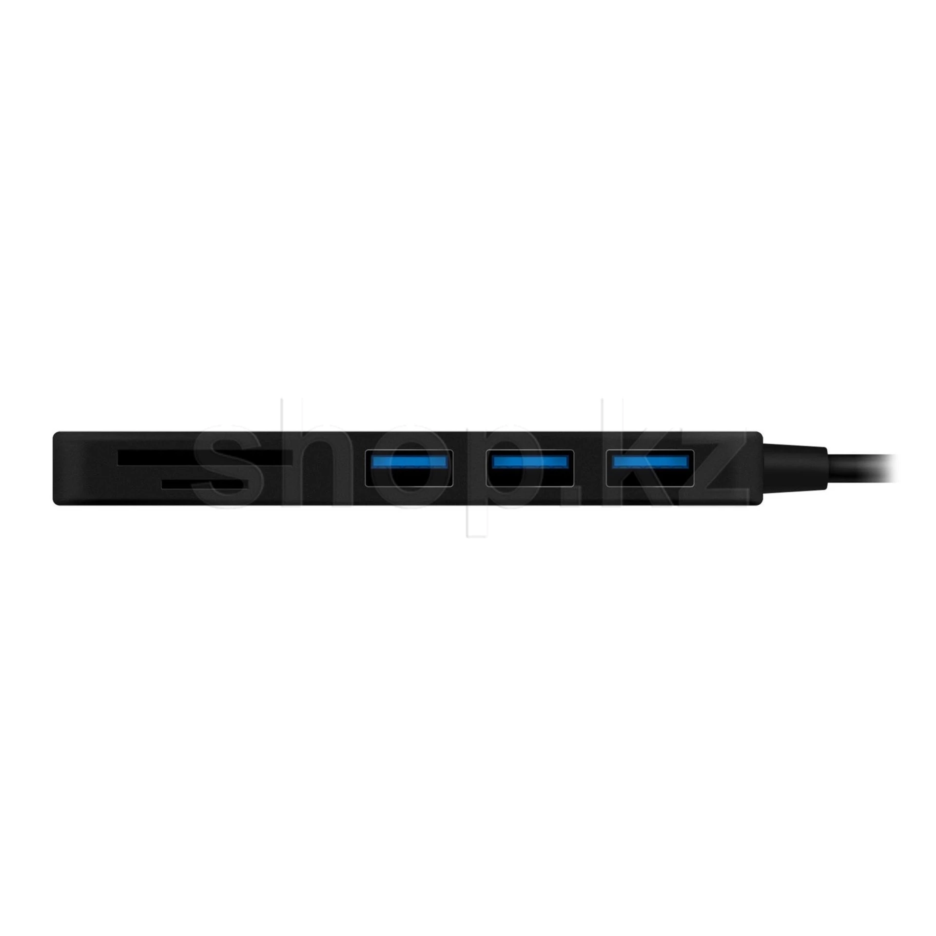 USB HUB 5-port USB 3.0 Rombica Velius TC-00266, 3х USB 3.0, SD, microSD, Black — 2