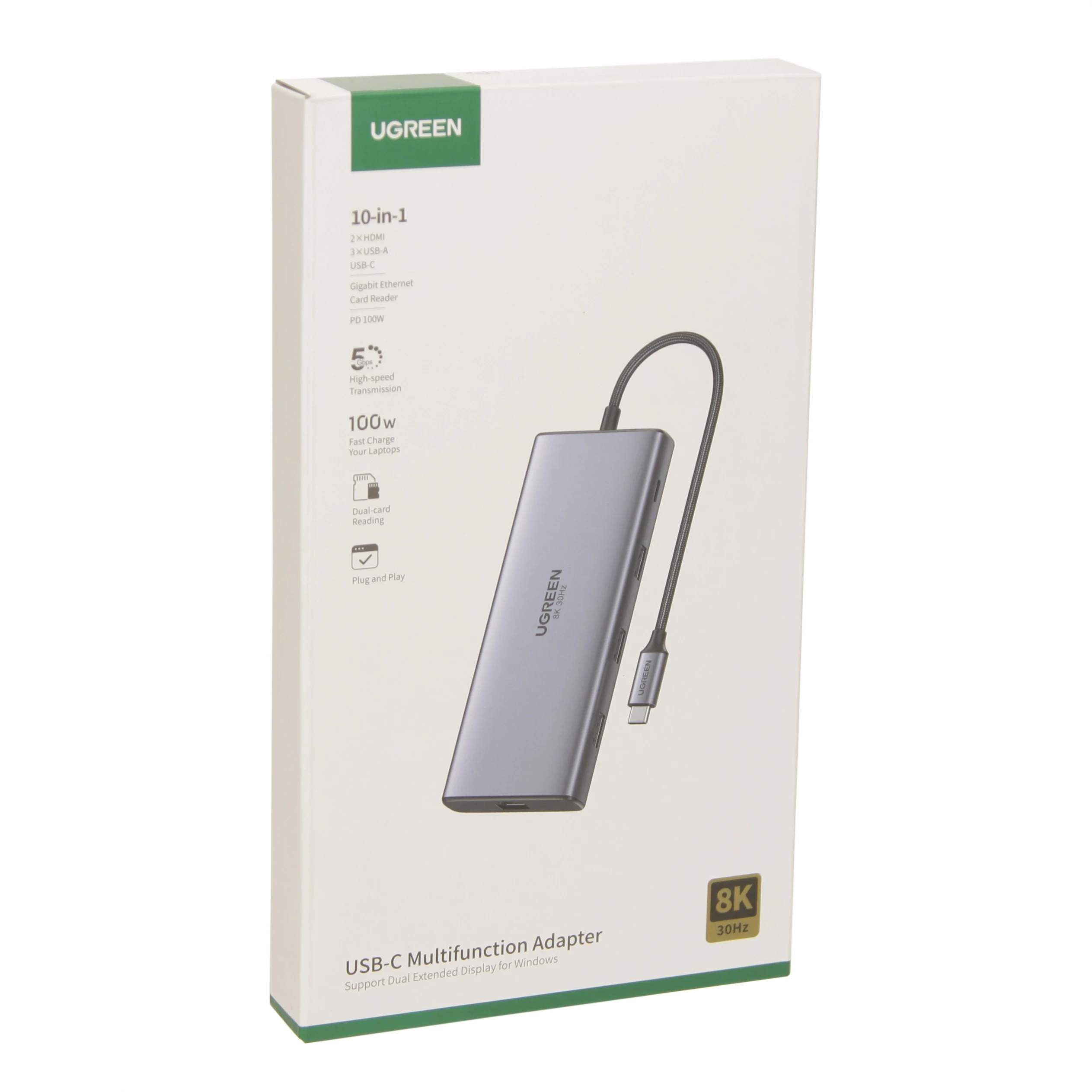 USB-хаб USB HUB 8-port USB-C Ugreen CM639 — 5