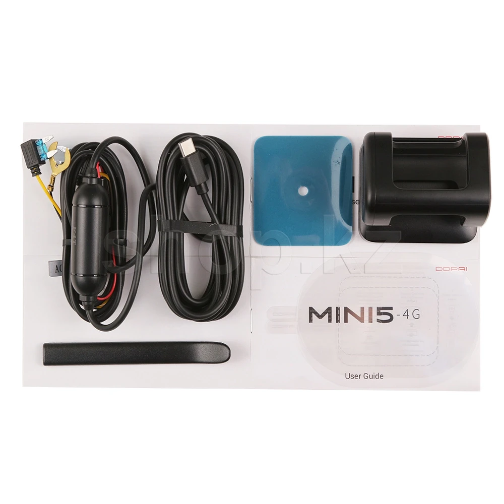 Видеорегистратор автомобильный DDPai Dash Cam Mini 5 + 4G, 5 MP, 3840х2160, 64GB, Black — 4