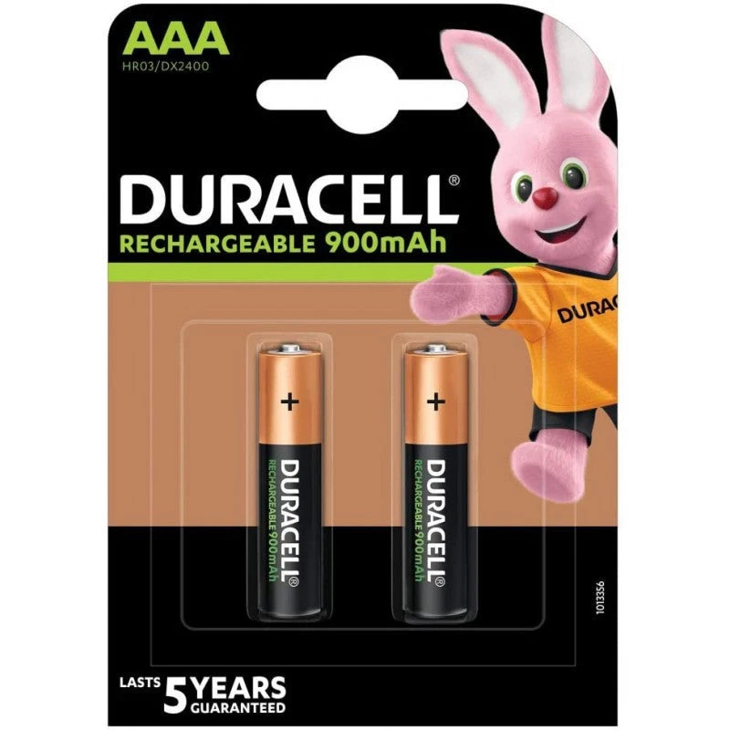 Аккумулятор Duracell Turbo AAA HR03/DX2400, 900mAh/1.2V, NiMH, в блоке 2 шт.