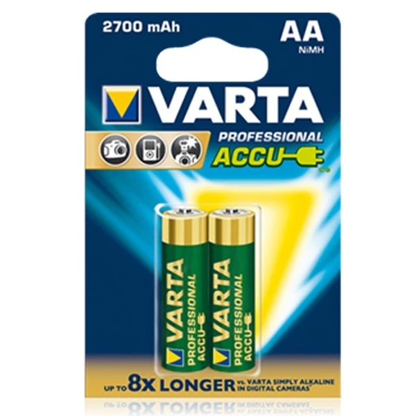 Аккумулятор Varta AA HR6, 2700mAh/1.2V, NiMH, 2шт.